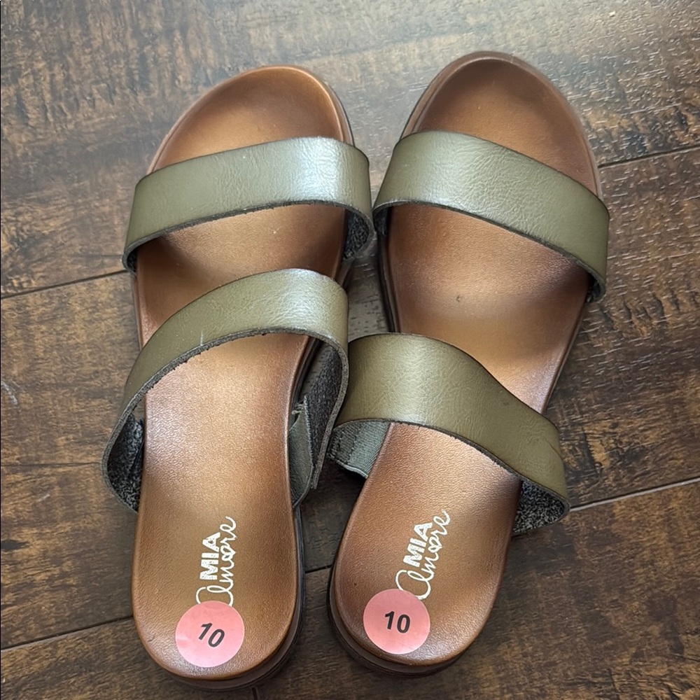 MIA Olive Green Women's Sandals